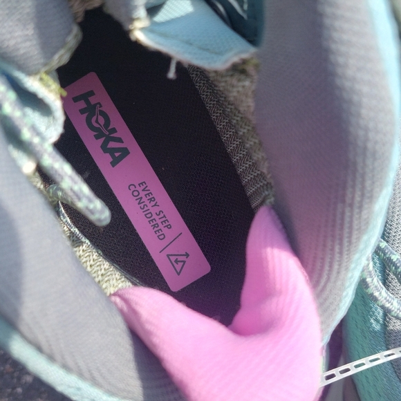 Hoka Women's Teal Athletic Shoes BOOTS Sz 7 Hoka One One Hiking - Picture 6 of 11